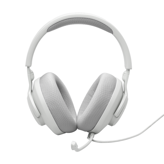 JBL Quantum 100M2 - White - Wired over-ear gaming headset with detachable mic and mute option - Front
